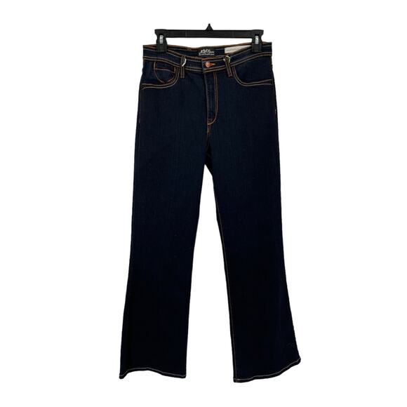 NYDJ jeans Lift Tuck modern boot embellished dark blue Size 6P - Picture 1 of 8